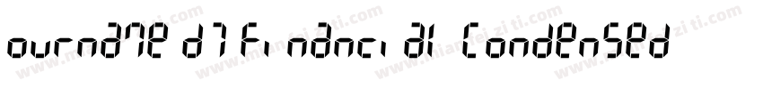 ourname D7 Financial Condensed字体转换